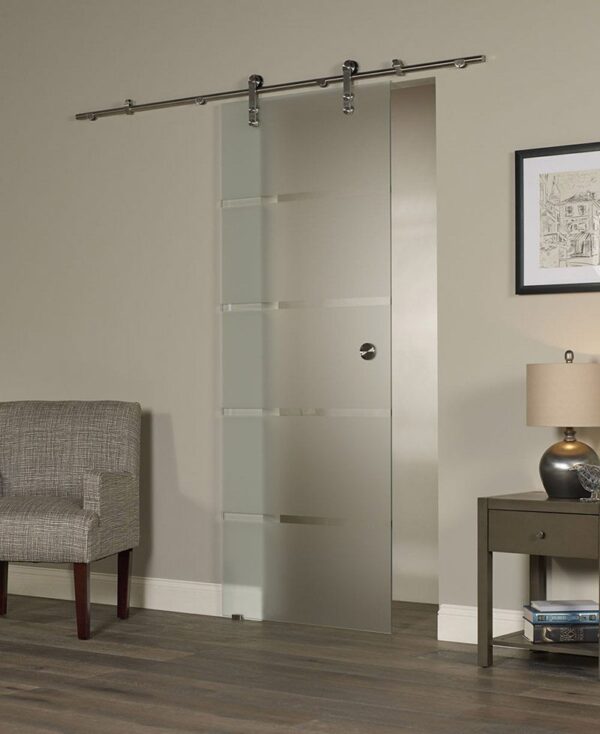 Glass Barn door - Contour Style
