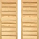 Pair of Unfinished Wood Home Exterior Shutters
