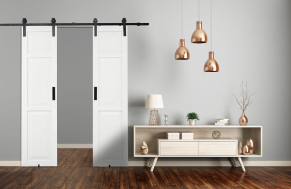 Center Opening Vinyl Barn Doors - Image 3