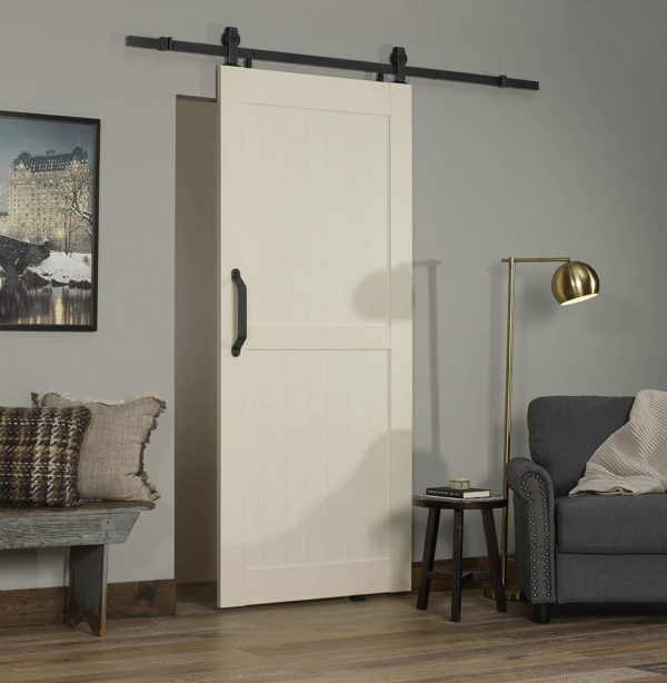 Montana PVC Barn Door - White Ash