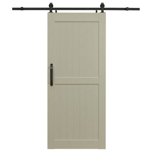 Montana PVC Barn Door - H Style - Ash White