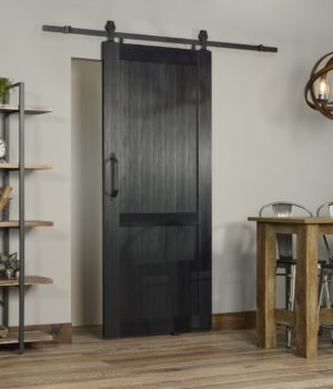 Millbrooke PVC Barn Door - Black - Room View