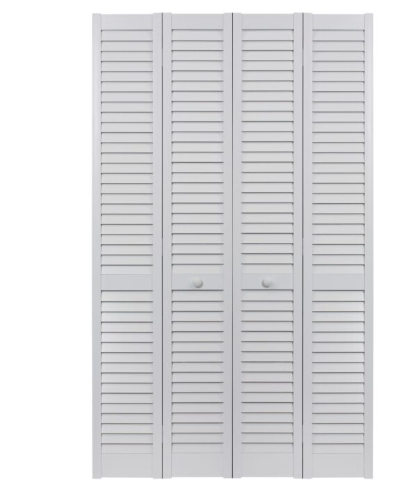 PVC bifold full louver double door